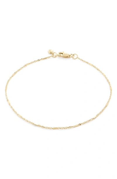 Monica Vinader Shimmer Chain Bracelet In Gold