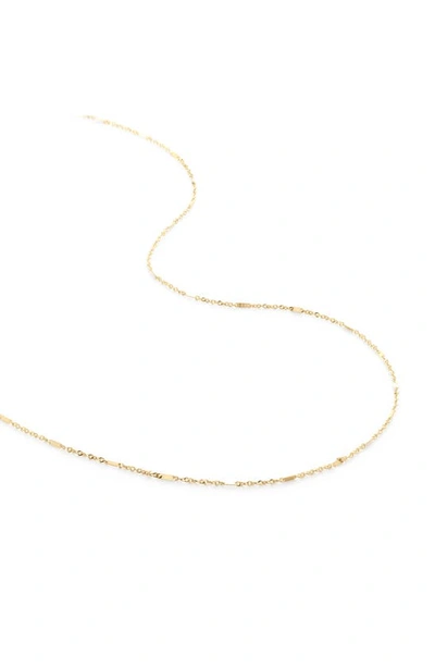 Monica Vinader Shimmer Chain Necklace In 14kt Solid Gold