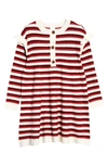 NORDSTROM MATCHING FAMILY MOMENTS STRIPE RUFFLE SWEATER DRESS