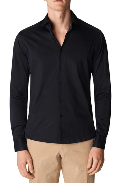 Eton Black Signature Twill Shirt - Contemporary Fit