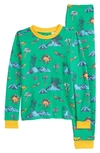 TUCKER + TATE KIDS' GLOW IN THE DARK FITTED TWO-PIECE PAJAMAS