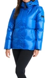 Sanctuary Hooded Down Puffer Jacket In Royal Blue