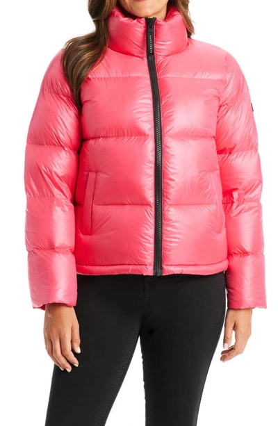 Sanctuary Core Down Puffer Jacket In Hot Pink