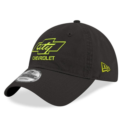 New Era Black City Chevrolet Enzyme Washed 9twenty Adjustable Hat