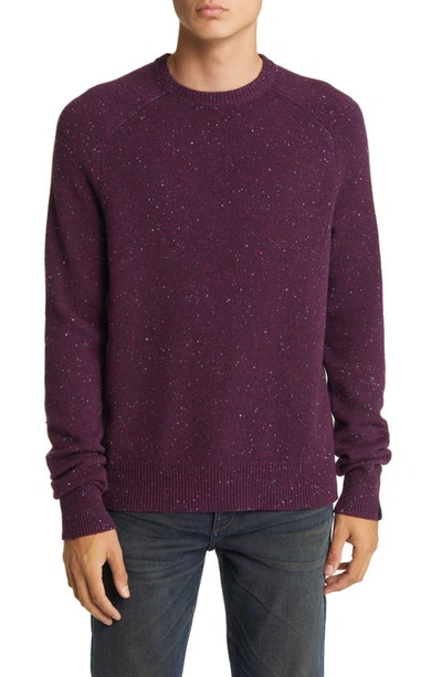Rag & Bone Harlow Donegal Cashmere-blend Crewneck Sweater In Goldmult