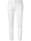 7 For All Mankind Roxanne Ankle Jeans With Raw Hem In White