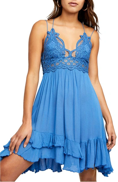 Free People Intimately Fp Adella Frilled Chemise In Baltic