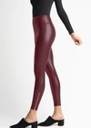 YUMMIE YUMMIE FAUX LEATHER SHAPING LEGGING WITH SIDE ZIP