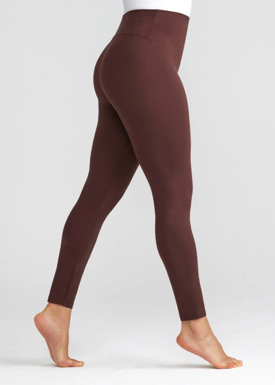 Yummie Ponte Shaping Legging In Deep Mahogany