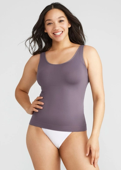 Yummie Non-shaping 2-way Tank - Seamless In Dusty Mink