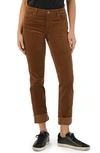 Kut From The Kloth Catherine Corduroy Boyfriend Pants In Cognac