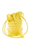 Alexander Mcqueen Woman's  The Curve Satchel  Yellow Leather Crossbody Bag In New Pop Yellow