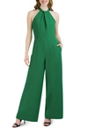 Julia Jordan Halter Neck Jumpsuit In Kelly Green