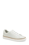 Johnston & Murphy Callie Lace-to-toe Water Resistant Sneaker In White Glove