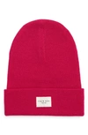 Rag & Bone Icons Addison Wool Blend Beanie In Pink