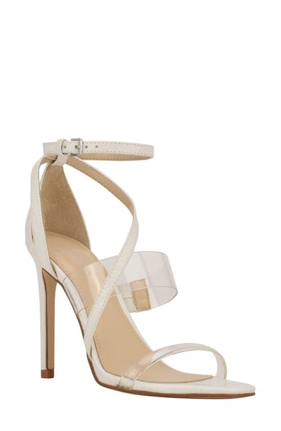Guess Women's Felecia Lucite Dress Sandals Women's Shoes In White