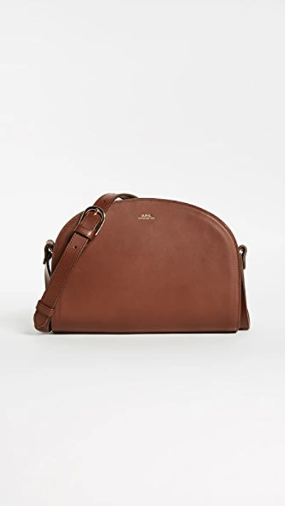 Apc Half Moon Bag In Noisette