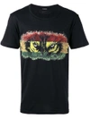 Balmain Wolf-print Crew-neck Cotton T-shirt