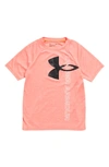 Under Armour Kids' Tech Split Logo Graphic Tee In Bolt Red