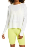 Shop Zella Full Range Long Sleeve T-shirt In White