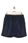 Nordstrom Rack Recycled 7" Swim Trunks In Navy Blazer Anchors