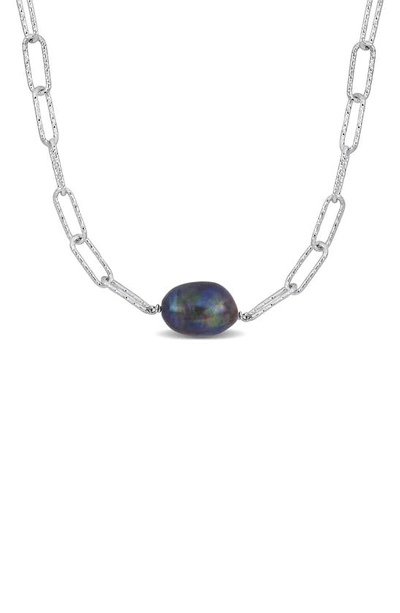 Delmar Black Freshwater Pearl Necklace