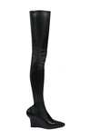 Givenchy Elevated Over-the-knee Wedge Boots In Black