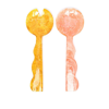 Jonathan Adler Mustique Ripple Salad Serving Set In Pink