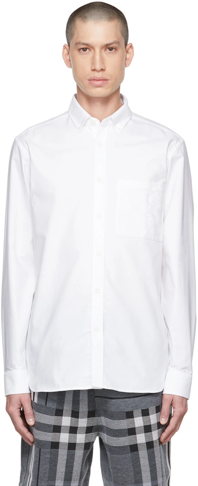 BURBERRY WHITE MONOGRAM SHIRT