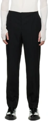 Dion Lee Black Tapered Trousers In Black