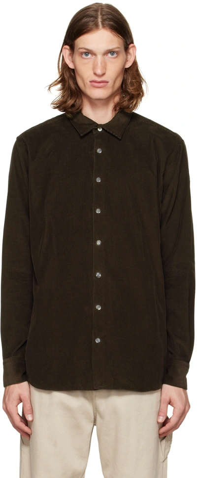 Moncler Brown Button Shirt In 244 Light Brown