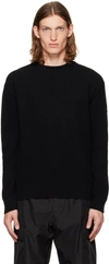 MONCLER BLACK PATCH SWEATER