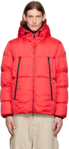 Moncler Montcla Water Repellent Down Jacket In Red