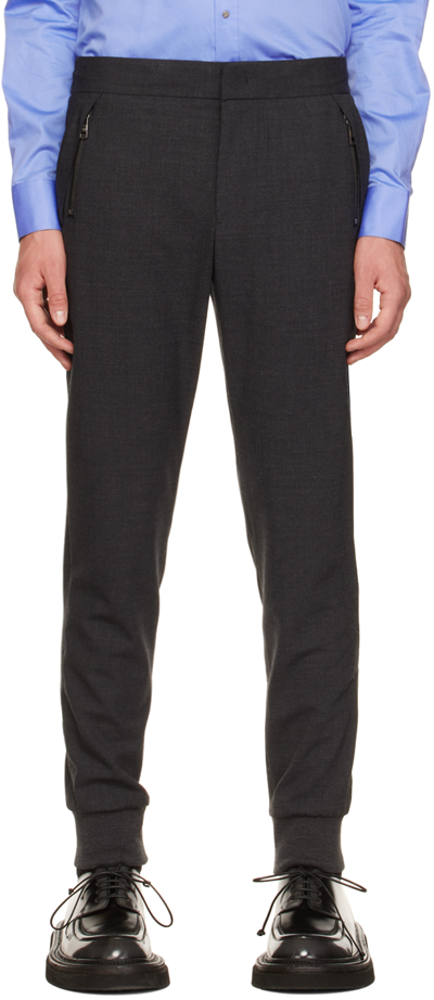 Wooyoungmi Woven Slim-leg Trousers In Grey 984g