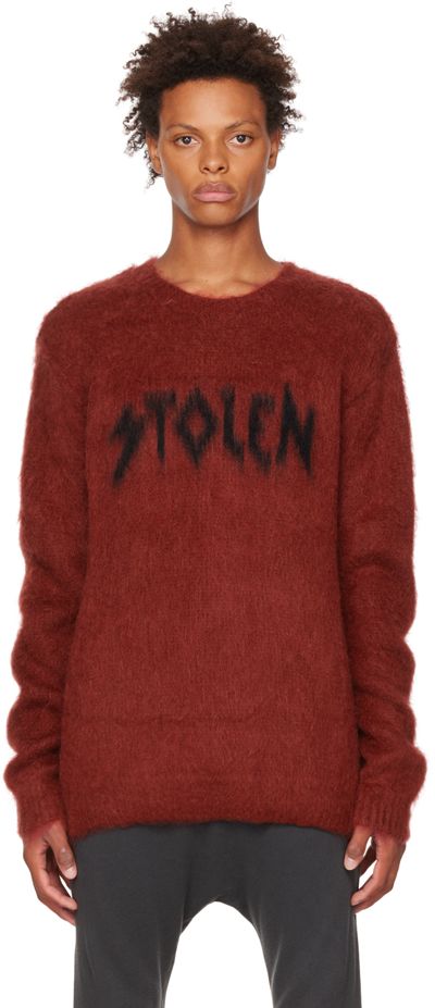 Stolen Girlfriends Club Red Dark Metal Jumper In Berry