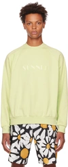 SUNNEI GREEN EMBROIDERED SWEATSHIRT