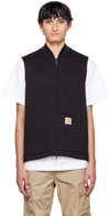 Carhartt Dearborn Canvas Classic Vest In 0glxx Black