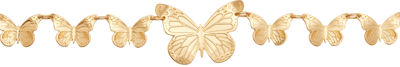 Blumarine Gold Butterfly Belt In N0835 Oro