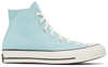 Converse Blue Chuck 70 High Sneakers In Soft Juniper/egret/b
