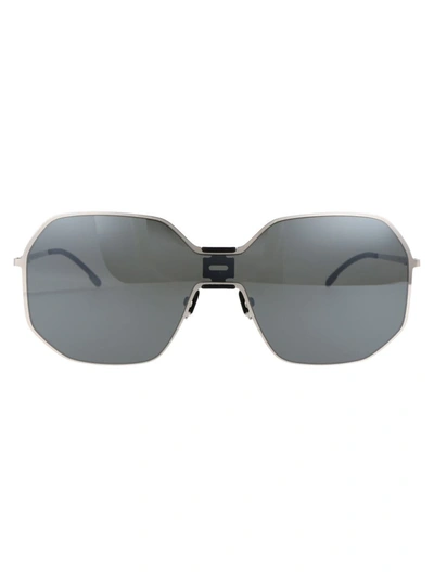 Mykita X Maison Margiela Square Frame Sunglasses In Black