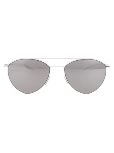 Mykita Mmesse010 Sunglasses In 333 E13 White Warm Grey Flash