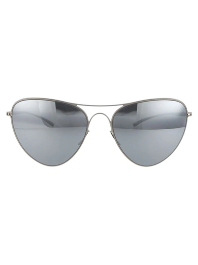 Mykita Mmesse015 Sunglasses In 187 E1 Silver Silver Flash