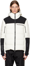 Moncler Colour-block Hooded Puffer Jacker In 041 White
