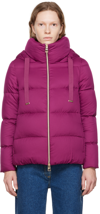 Herno Burgandy Arendelle Down Jacket In 4630 Purple