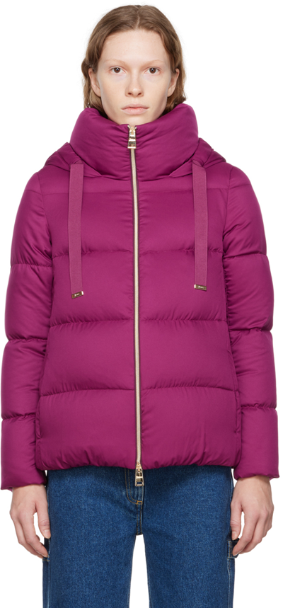 Herno Burgandy Arendelle Down Jacket In Fuxia