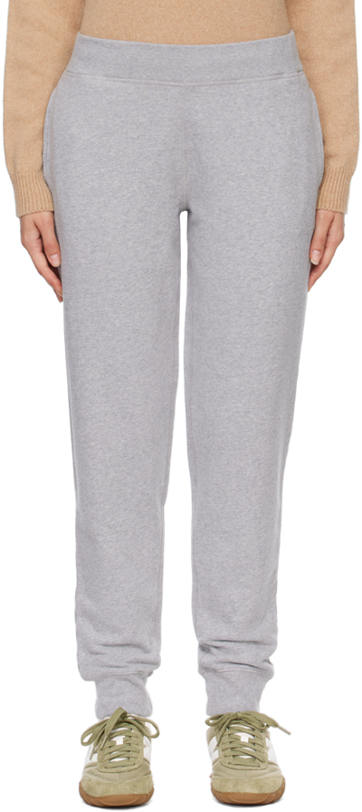 Sunspel Gray Relaxed-fit Lounge Pants In Grey Melange