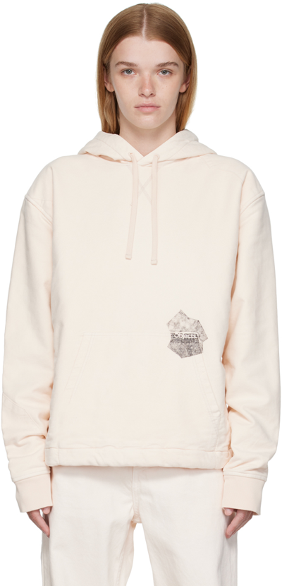 Objects Iv Life Pink Stamp Hoodie In Pale Pink