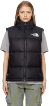 The North Face 1996 Retro Nuptse Sleeveless Puffer Jacket In Le4 Recycle Tnf Blac