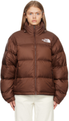 The North Face Brown 1996 Retro Nuptse Puffer Jacket In Neutral