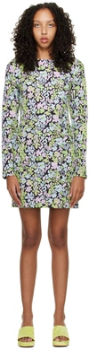 Stine Goya Lecce Floral Print Mini Dress In 3083 Abstract Evenin